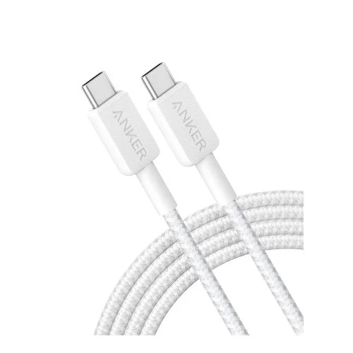 Купить Кабель Anker 322 Type-C Type-C (A81F6) (6ft Braided) Белый Кабель Anker 322 Type-C Type-C (A81F6) (6ft Braided) Белый