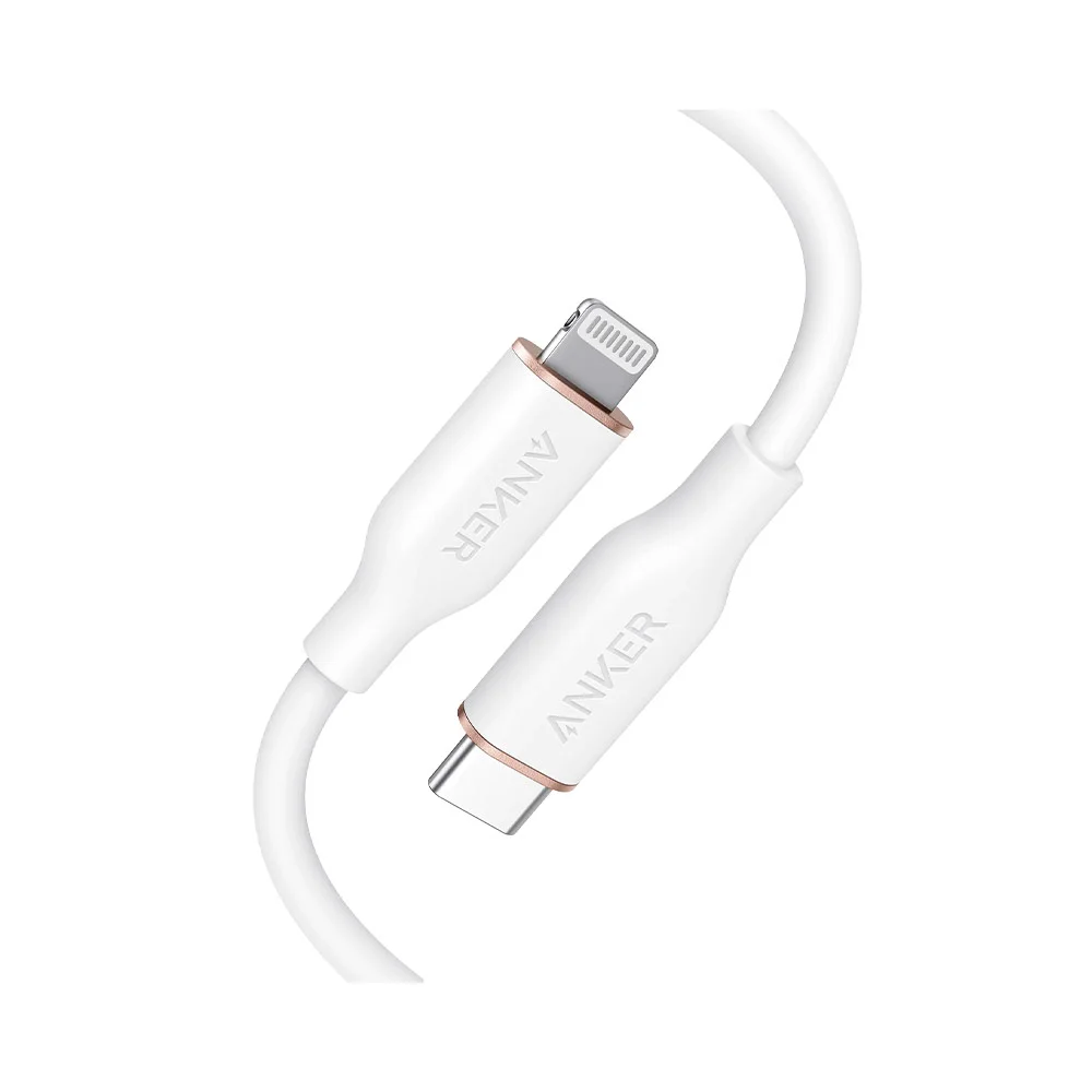 Кабель Anker PowerLine ||| Flow Type-C to Lightning (A8662P21) Белый
