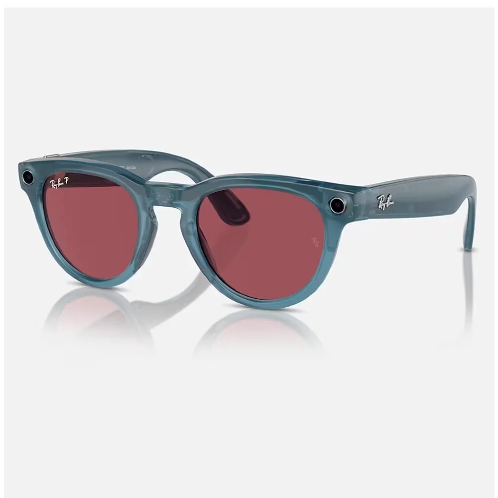 Умные очки Meta Ray-Ban (RW4009) Shiny Jeans/Polar Dusty Red M
