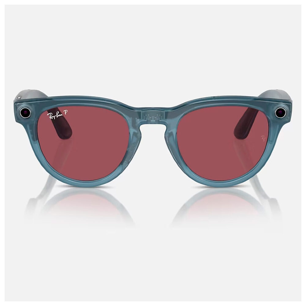 Умные очки Meta Ray-Ban (RW4009) Shiny Jeans/Polar Dusty Red M