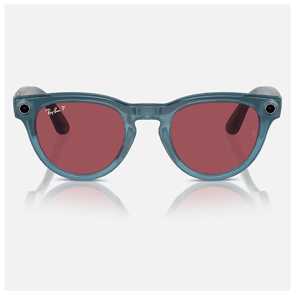 Умные очки Meta Ray-Ban (RW4009) Shiny Jeans/Polar Dusty Red M