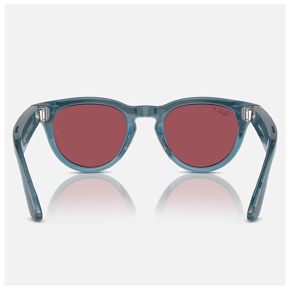 Умные очки Meta Ray-Ban (RW4009) Shiny Jeans/Polar Dusty Red M