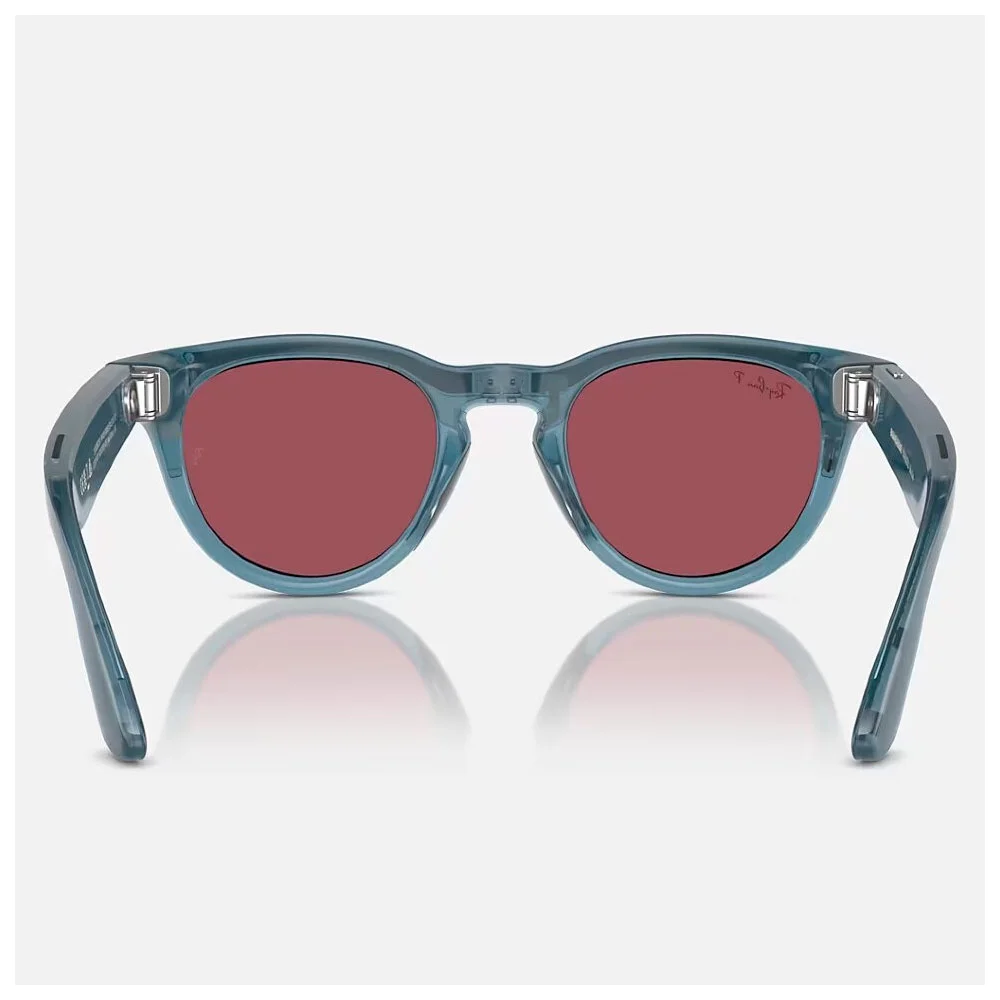 Умные очки Meta Ray-Ban (RW4009) Shiny Jeans/Polar Dusty Red M