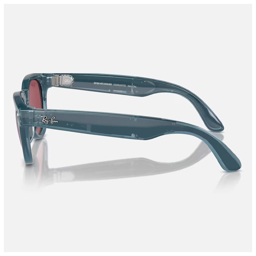 Умные очки Meta Ray-Ban (RW4009) Shiny Jeans/Polar Dusty Red M
