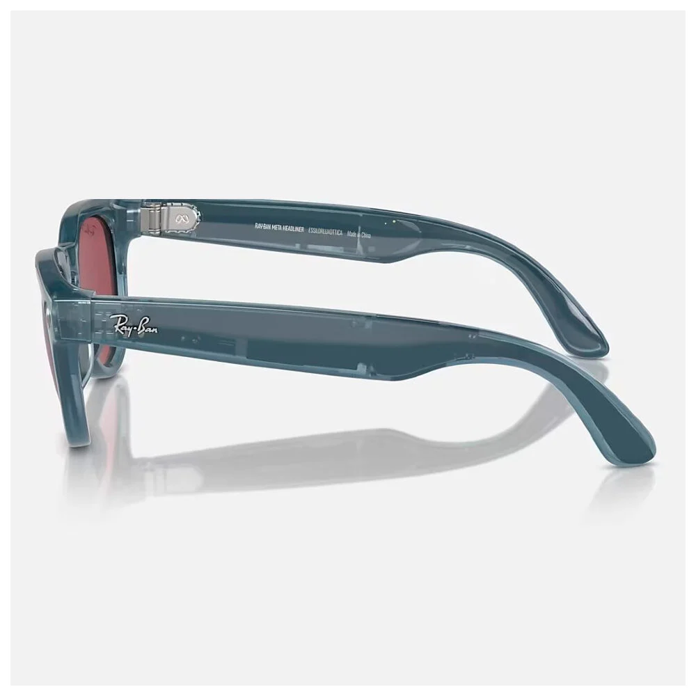 Умные очки Meta Ray-Ban (RW4009) Shiny Jeans/Polar Dusty Red M
