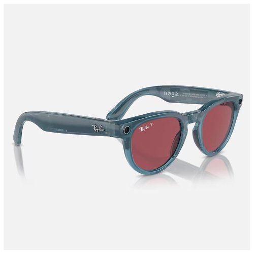 Умные очки Meta Ray-Ban (RW4009) Shiny Jeans/Polar Dusty Red M