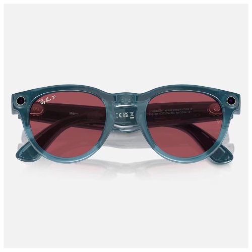 Умные очки Meta Ray-Ban (RW4009) Shiny Jeans/Polar Dusty Red M