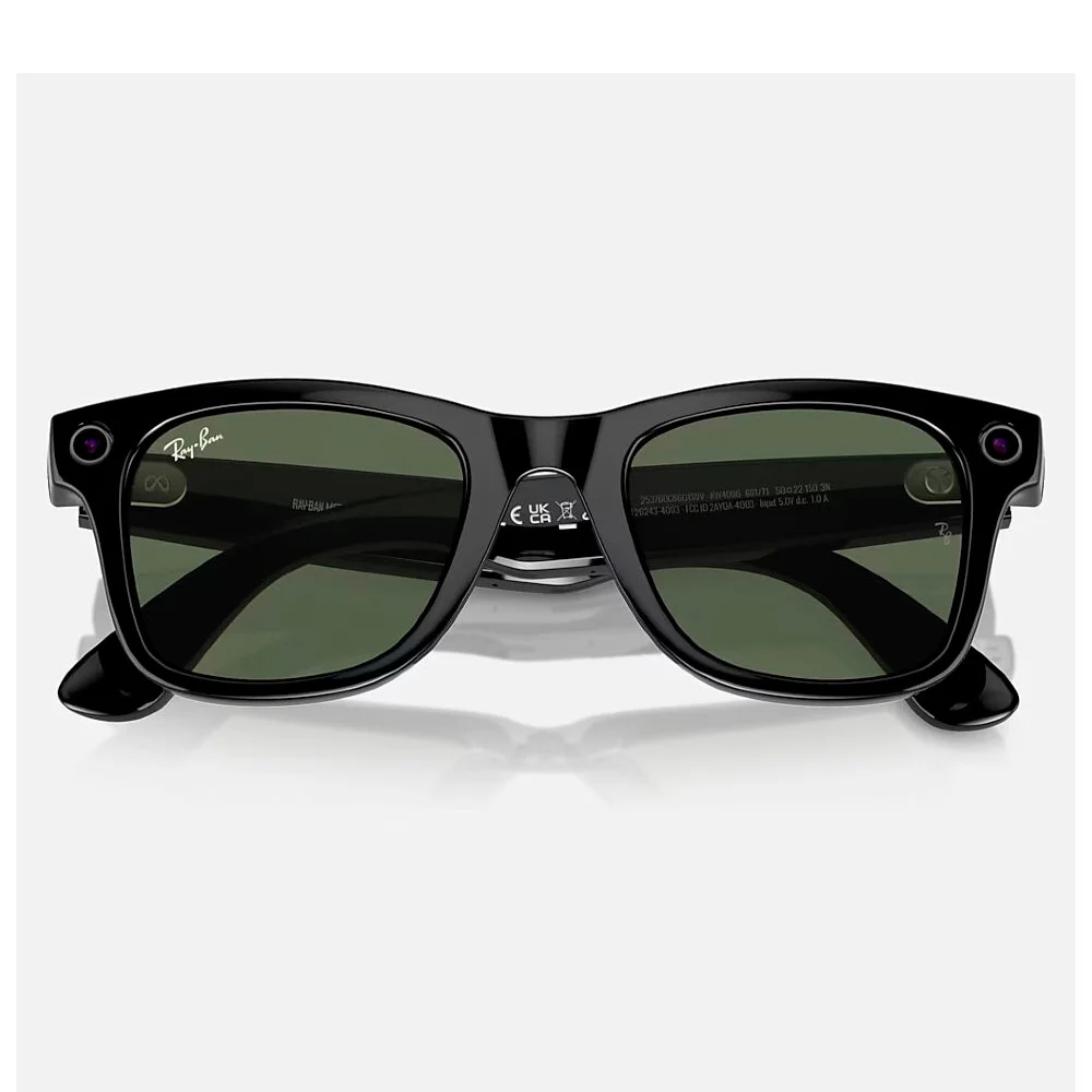 Умные очки Meta Ray-Ban (RW4009F) Shiny Black/G15 Green M