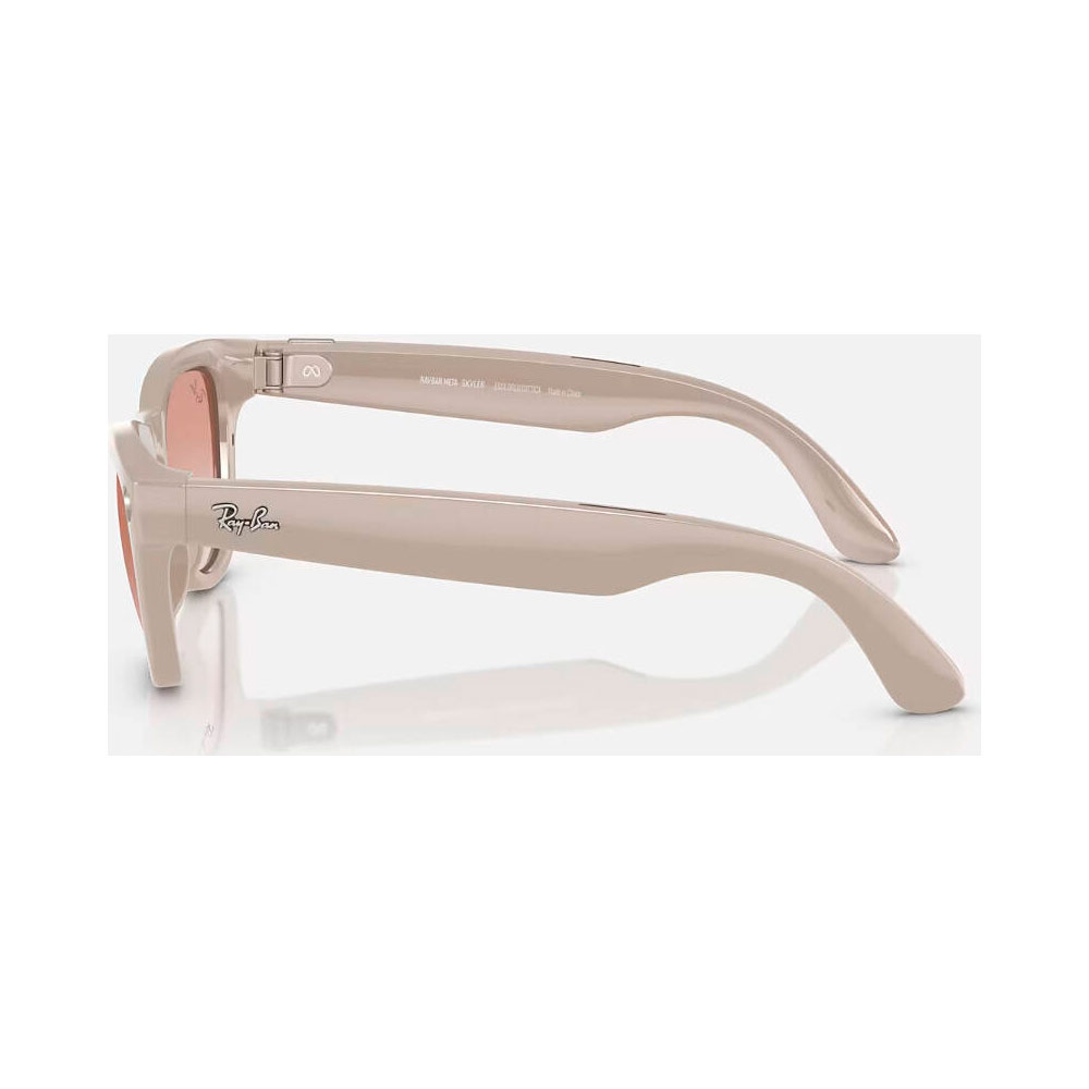 Умные очки Meta Ray-Ban (RW4010) Shiny Chalky Gray/Gradient Cinnamon Pink L