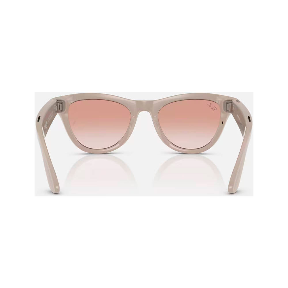 Умные очки Meta Ray-Ban (RW4010) Shiny Chalky Gray/Gradient Cinnamon Pink L