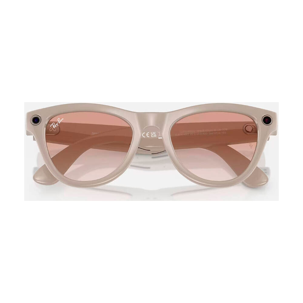 Умные очки Meta Ray-Ban (RW4010) Shiny Chalky Gray/Gradient Cinnamon Pink L