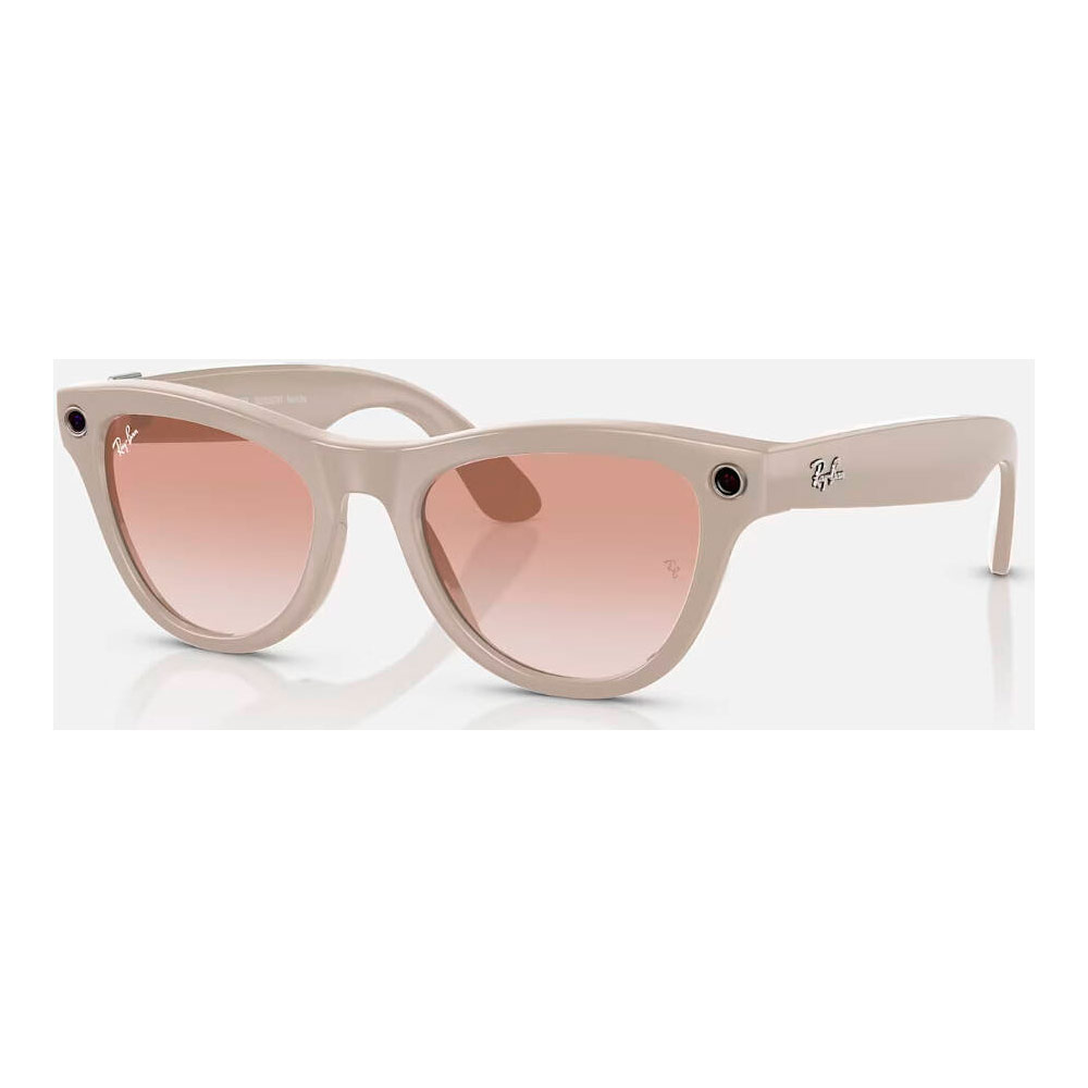 Умные очки Meta Ray-Ban (RW4010) Shiny Chalky Gray/Gradient Cinnamon Pink L