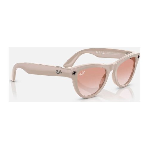 Умные очки Meta Ray-Ban (RW4010) Shiny Chalky Gray/Gradient Cinnamon Pink L