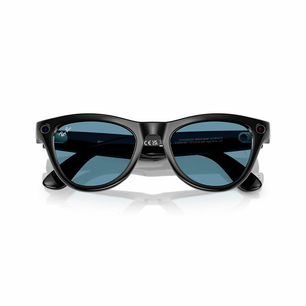 Умные очки Meta Ray-Ban (RW4010) Shiny Black/Transitions Cerulean Blue L