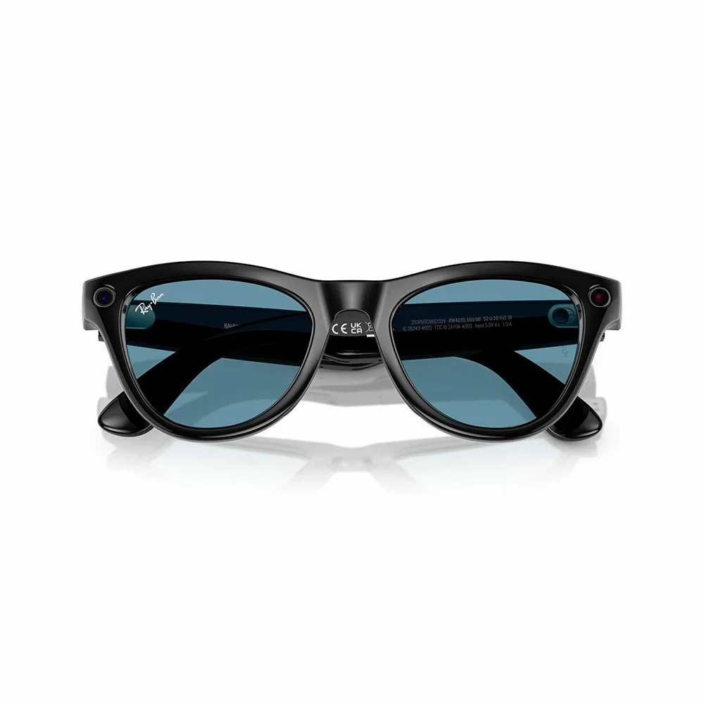 Умные очки Meta Ray-Ban (RW4010) Shiny Black/Transitions Cerulean Blue L