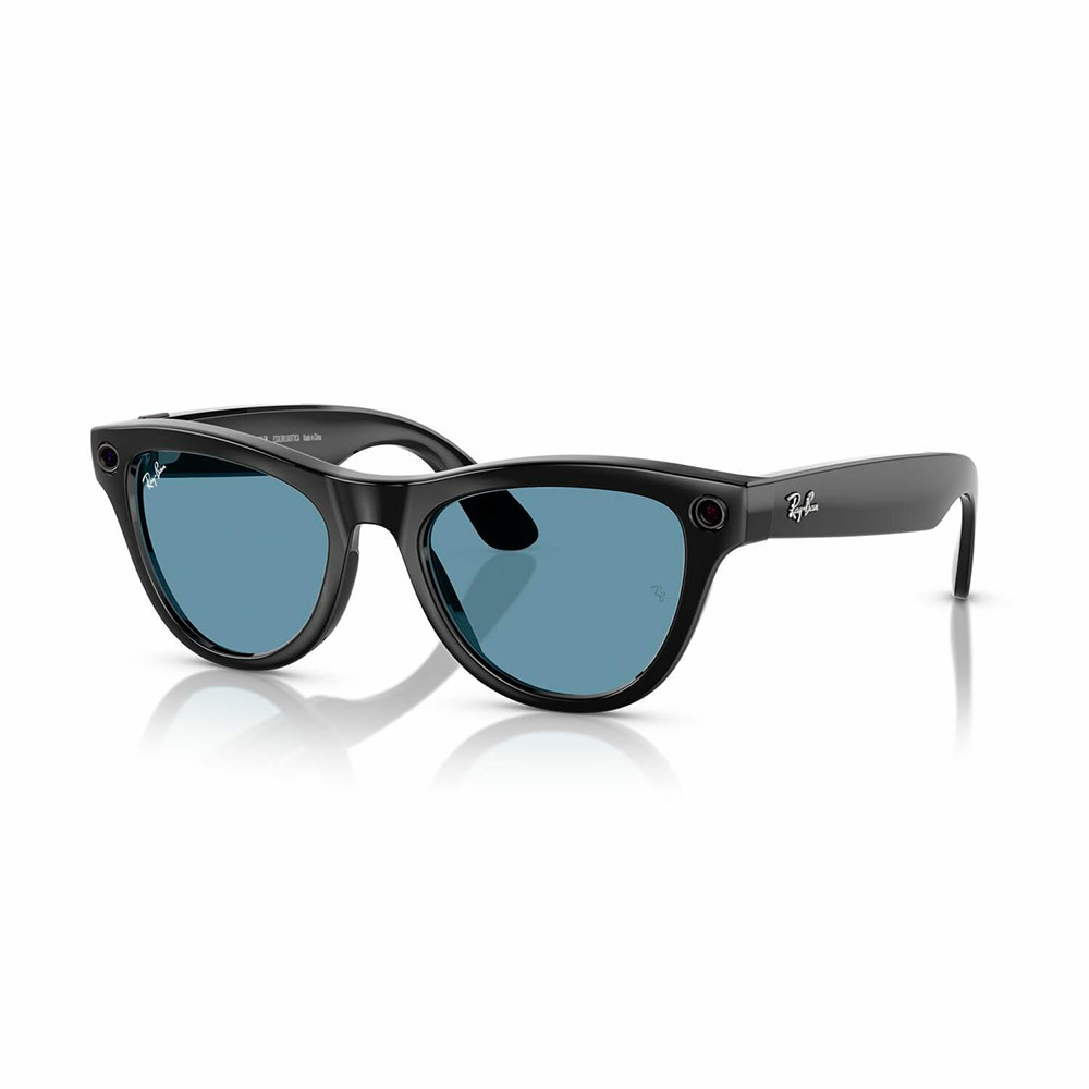 Умные очки Meta Ray-Ban (RW4010) Shiny Black/Transitions Cerulean Blue L