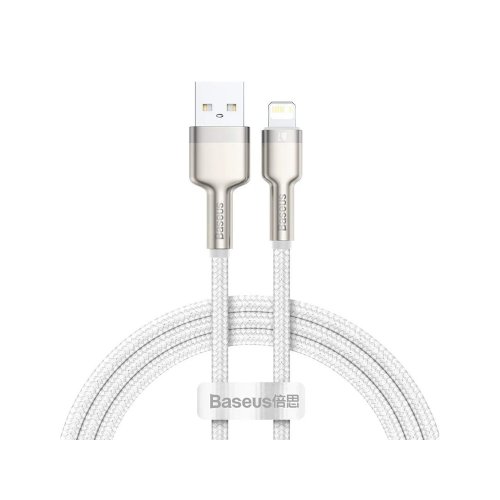 Кабель Baseus Cafule Series Metal Data Cable USB to Lightning (2.4A ,1m) (CALJK-A02) Белый