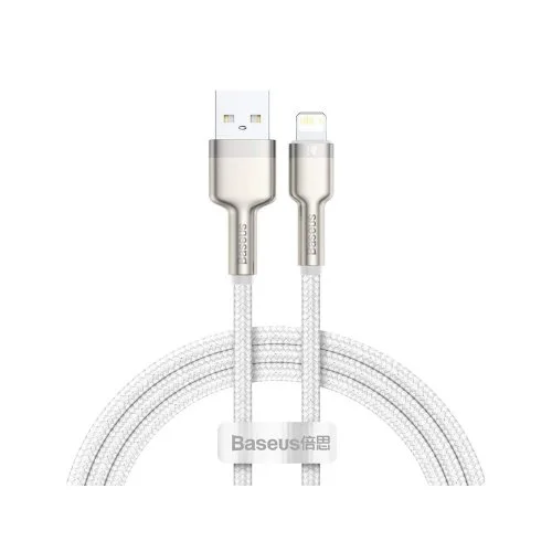 Купить Кабель Baseus Cafule Series Metal Data Cable USB to Lightning (2.4A ,1m) (CALJK-A02) Белый Кабель Baseus Cafule Series Metal Data Cable USB to Lightning (2.4A ,1m) (CALJK-A02) Белый