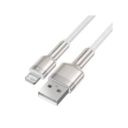 Кабель Baseus Cafule Series Metal Data Cable USB to Lightning (2.4A ,1m) (CALJK-A02) Белый
